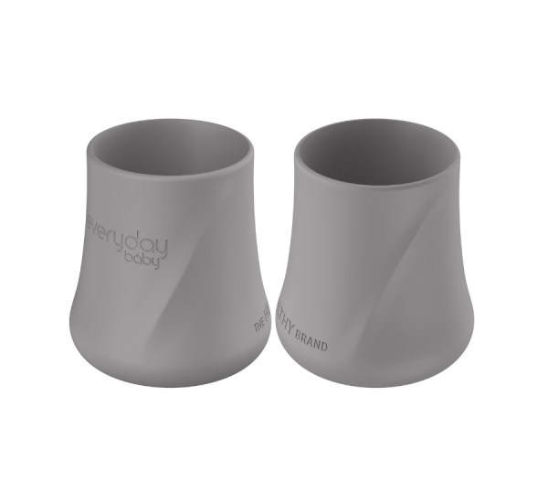 Everyday baby silikonska šalica, 2 komada siva7